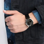 Casio MTP-V001L-1BUDF férfi karóra, fekete bőrszíj, 38 mm, WR30
