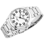 Perfect férfi karóra, Miyota kvarc, ezüst fémszíj, 42 mm, WR30