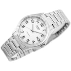 Casio MTP-1183A-7B férfi karóra, acél szíj, fehér számlap, 39 mm, WR30