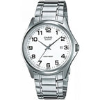 Casio MTP-1183A-7B férfi karóra, acél szíj, fehér számlap, 39 mm, WR30