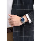 Casio MTP-1183A-2A férfi karóra, acél szíj, kék számlap, 39 mm, WR30, díszdoboz