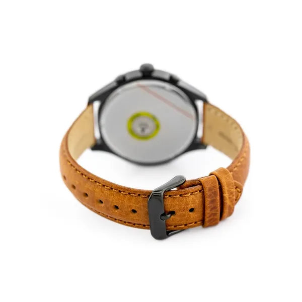 Tommy Hilfiger Gavin 1791470 férfi karóra, fekete tok, barna bőrszíj, WR50