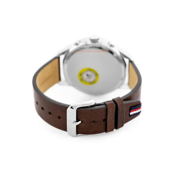 Tommy Hilfiger Chase 1791487 férfi karóra, kvarc, bőr, kék számlap, WR50