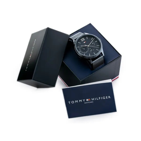 Tommy Hilfiger férfi karóra 1791421 Damon, kék, acél, WR50