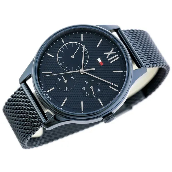 Tommy Hilfiger férfi karóra 1791421 Damon, kék, acél, WR50