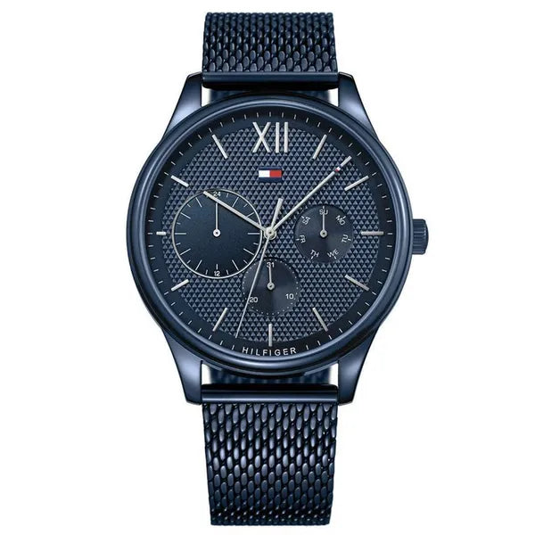 Tommy Hilfiger férfi karóra 1791421 Damon, kék, acél, WR50