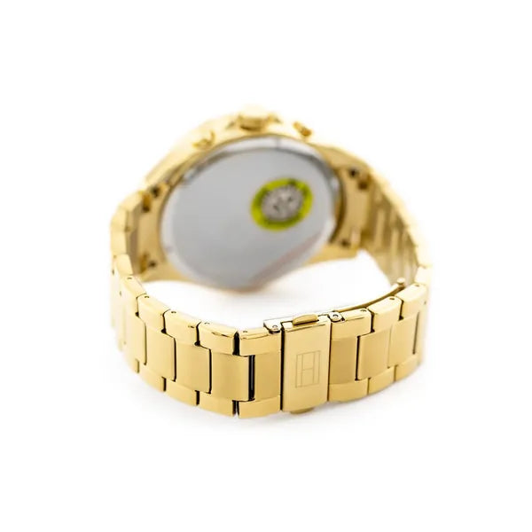 Tommy Hilfiger Luke 1791121 férfi karóra, arany acél, 46 mm, dátum, WR50
