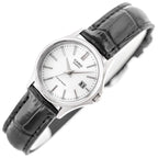 Casio LTP-1183E-7A női karóra, fekete bőr szíj, 38 mm, dátum, WR30, díszdoboz
