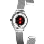 Női okosóra G. Rossi SW014-1, ezüst, 1.09'' TFT HD, IP68, BT 5.0, acél szíj