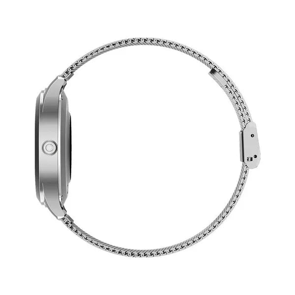 Női okosóra G. Rossi SW014-1, ezüst, 1.09'' TFT HD, IP68, BT 5.0, acél szíj