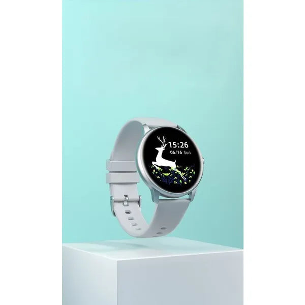 G. Rossi SW015-1 uniszex okosóra, fekete, 1.28'' HD, BT 5.0, IP68