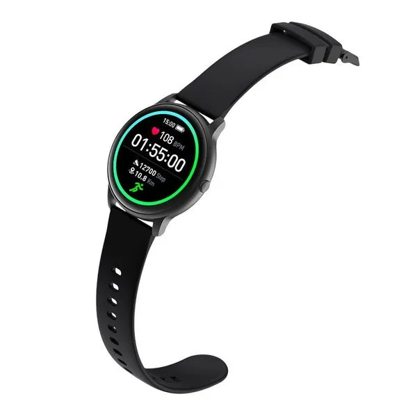 G. Rossi SW015-1 uniszex okosóra, fekete, 1.28'' HD, BT 5.0, IP68