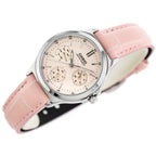 Casio LTP-V300L-4A női analóg karóra, rózsaszín bőr szíj, 32 mm, WR30, kvarc