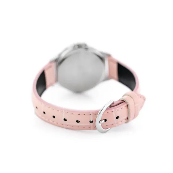 Casio LTP-V300L-4A női analóg karóra, rózsaszín bőr szíj, 32 mm, WR30, kvarc