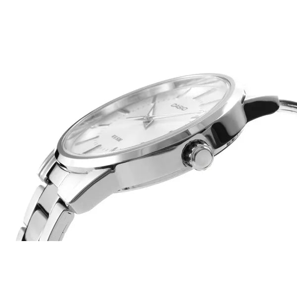 Casio férfi karóra MTP-1303D-7AV, 40 mm, acél szíj, WR50, ezüst, díszdobozzal