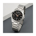 Casio MTP-1370D-1A2V férfi kvarc karóra, acél szíj, fekete számlap, WR50, 37 mm