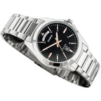 Casio MTP-1370D-1A2V férfi kvarc karóra, acél szíj, fekete számlap, WR50, 37 mm