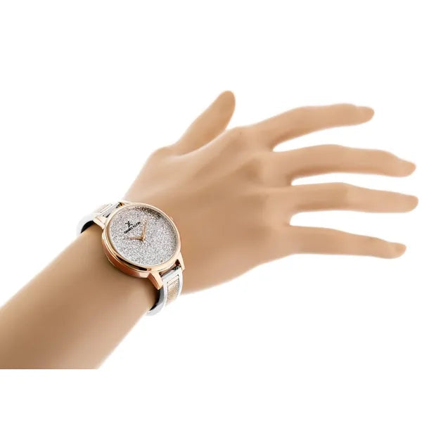 Daniel Klein női karóra 31 mm, rózsaarany/ezüst, kvarc, WR30, dobozzal