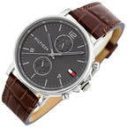 Tommy Hilfiger férfi karóra Daniel 1710416, barna bőr, WR50, 44 mm