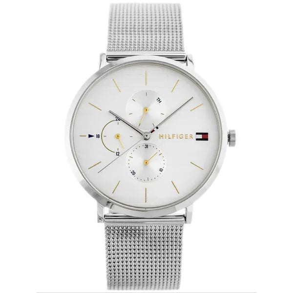 Tommy Hilfiger Jenna 1781942 női karóra, ezüst, 38 mm, acél, 3 ATM