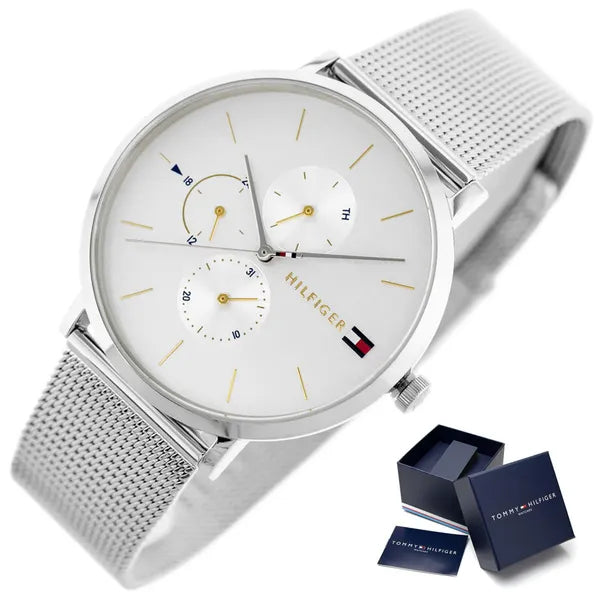 Tommy Hilfiger Jenna 1781942 női karóra, ezüst, 38 mm, acél, 3 ATM