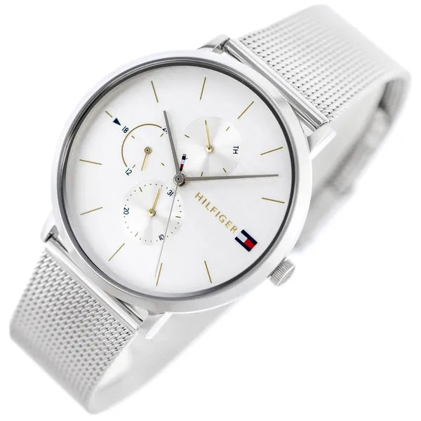 Tommy Hilfiger Jenna 1781942 női karóra, ezüst, 38 mm, acél, 3 ATM