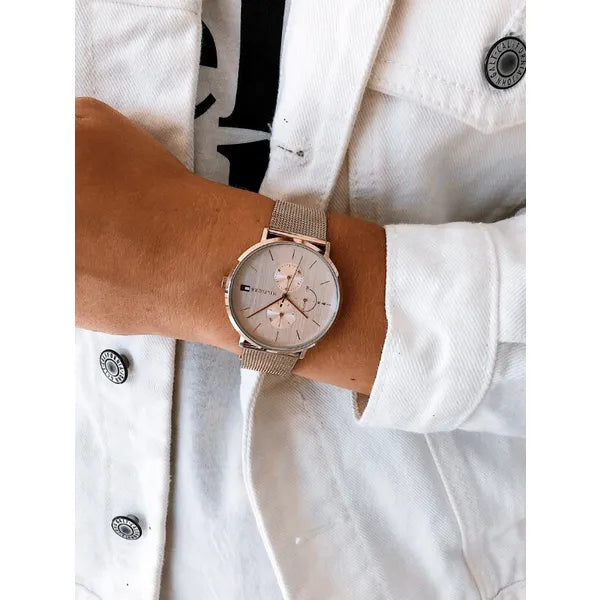 Tommy Hilfiger Jenna 1781944 női karóra, rozéarany, acél, 38 mm, kvarc