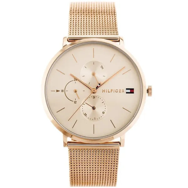 Tommy Hilfiger Jenna 1781944 női karóra, rozéarany, acél, 38 mm, kvarc
