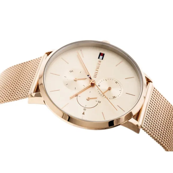 Tommy Hilfiger Jenna 1781944 női karóra, rozéarany, acél, 38 mm, kvarc