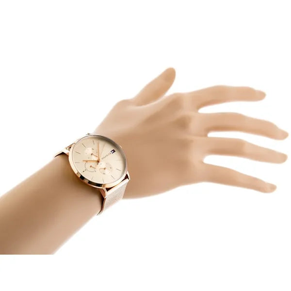 Tommy Hilfiger Jenna 1781944 női karóra, rozéarany, acél, 38 mm, kvarc