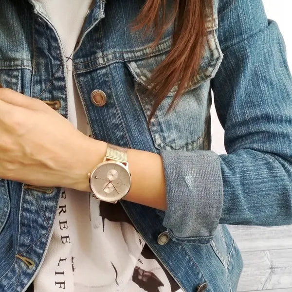 Tommy Hilfiger Jenna 1781944 női karóra, rozéarany, acél, 38 mm, kvarc