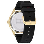 Tommy Hilfiger Austin 1791636 férfi karóra, 44 mm, fekete/arany, WR50, kvarc