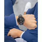 Tommy Hilfiger férfi karóra 1791711, fekete, bőr szíj, kvarc, 42 mm, WR50