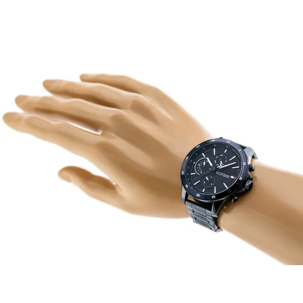 Tommy Hilfiger 1791720 férfi karóra – kék, acél szíj, kvarc, WR50, ásványi üveg