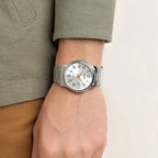 Casio MTP-V002D-7BUDF férfi karóra, acél szíj, ezüst, 36 mm, WR30, dátum