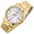 Casio MTP-V004G-7B2 férfi karóra, aranyszínű acél, ezüst számlap, 42 mm, WR30