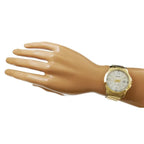 Casio MTP-V004G-7B2 férfi karóra, aranyszínű acél, ezüst számlap, 42 mm, WR30