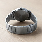 Casio MTP-V001D-1BUDF férfi óra, fekete számlap, acél szíj, 38 mm