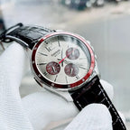 Casio MTP-1374L-7A1V férfi karóra, 44 mm, barna bőr, bézs számlap, WR50, kvarc