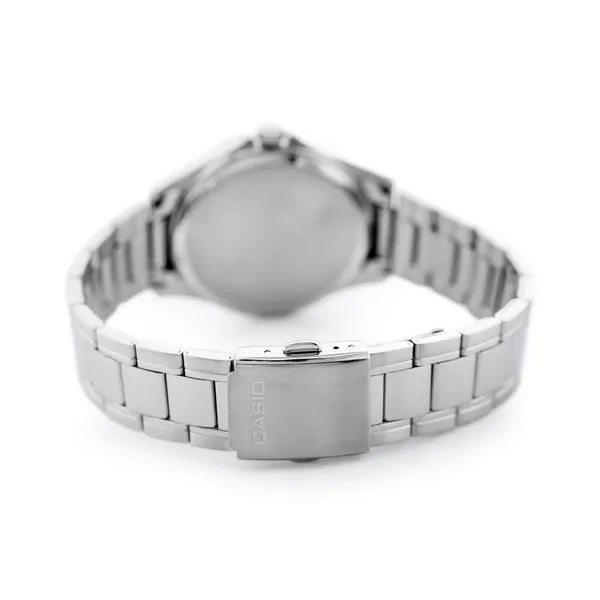 Casio MTP-1384D-7A férfi karóra, acél, ezüst, 41 mm, WR100, dátum