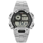 Casio AE‑1400WHD‑1AVDF férfi digitális karóra, acél szíj, WR100, fekete