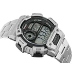 Casio AE‑1400WHD‑1AVDF férfi digitális karóra, acél szíj, WR100, fekete