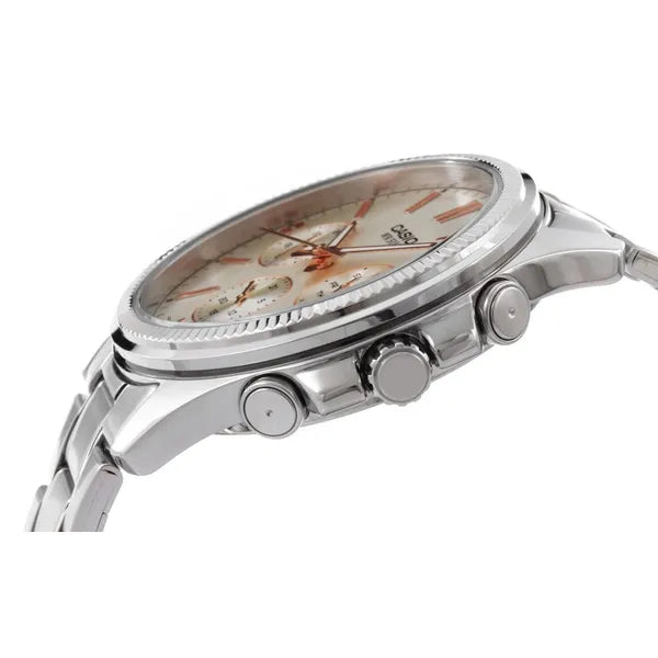 Casio MTP-1375D-7A2VDF férfi karóra, acél 40 mm, kronográf, WR50