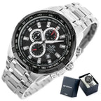Casio Edifice EFR-539D-1A férfi kronográf karóra, kvarc, 10 ATM, acél
