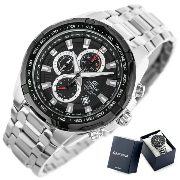 Casio Edifice EFR-539D-1A férfi kronográf karóra, kvarc, 10 ATM, acél