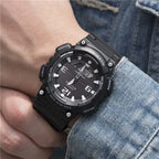 Casio AQ-S810W-1AV férfi karóra, analóg-digitális, Tough Solar, WR100, fekete