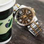 Casio MTP-1314SG-1AVDF férfi karóra, 43 mm, acél, WR50, fekete számlap