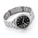 Casio MTP-1302PD-1A1 férfi karóra, rozsdamentes acél szíj, fekete számlap, WR50