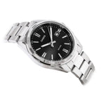 Casio MTP-1302PD-1A1 férfi karóra, rozsdamentes acél szíj, fekete számlap, WR50