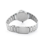 Casio LTP-V300D-2AUDF női karóra, ezüst acél szíj, kék számlap, WR30